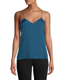 Tibi Mendini Twill V-Neck Cami at Neiman Marcus